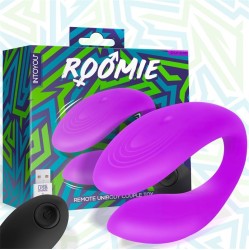 Intoyou Roomie Couples Vibrator Unibody Liquid Silicone Remote Control USB