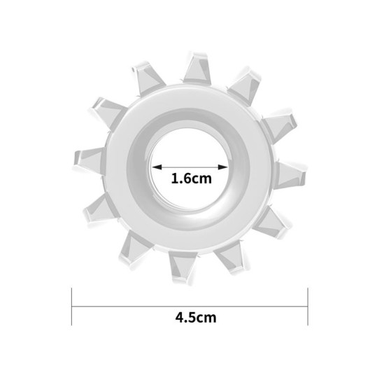 Lovetoy Dzimumlocekļa gredzens Power Plus Clear