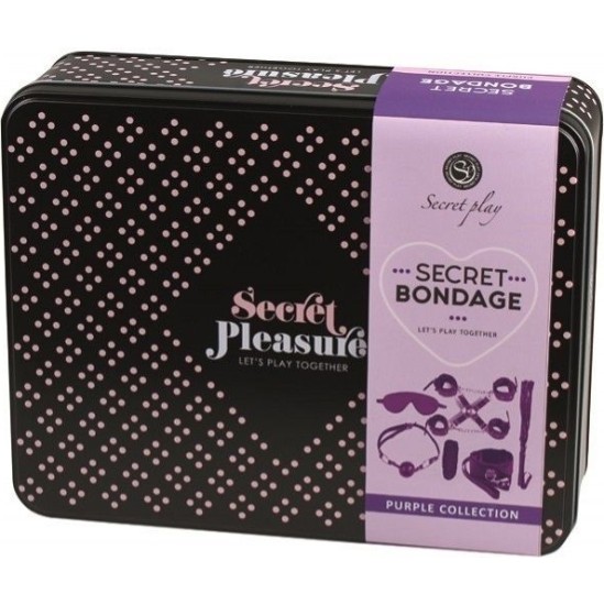 Secretplay 100% Fetish SECRETPLAY - BDSM KOMPLEKTS 8GAB PURBLE/MELNS.
