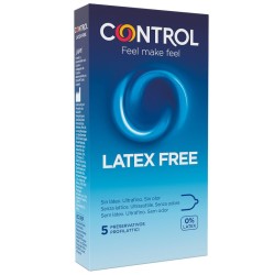 Control Condoms CONTROL FREE SIN LATEX CONDOMS 5 UNITS