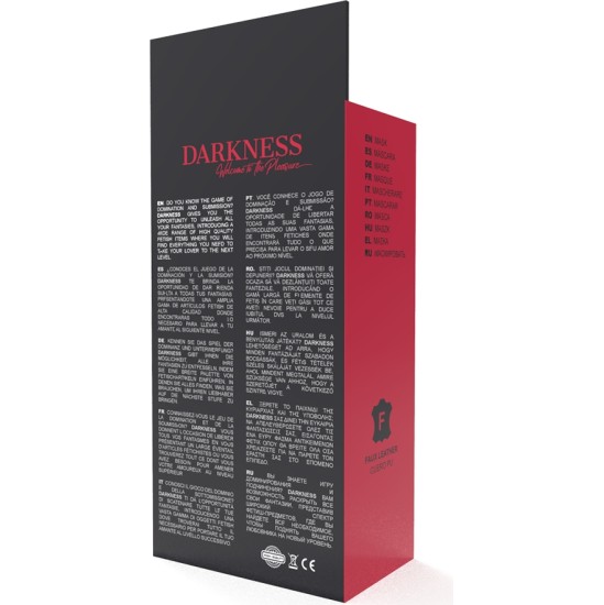 Darkness Bondage DARKNESS – AUKŠTOS KOKYBĖS RAUDONA KAUKĖ