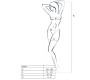 Passion Woman Bodystockings PASSION WOMAN BS045 WHITE BODYSTOCKING VIENS IZMĒRS