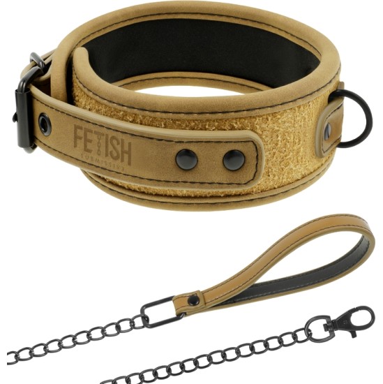 Fetish Submissive Origin FETISH SUBMISSIVE ORIGEN - NEOPRENE LINED NECKLACE WITH CHAIN