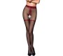 Passion Woman Garter & Stock PASSION — TIOPEN 019 STOCKING BLACK/RED 1/2 (20 DEN)