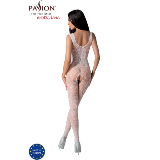 Passion Woman Bodystockings PASSION - BS098 WHITE BODYSSTOCKING VIENAS DYDIS