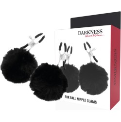 Darkness Sensations TUMŠA — NIPPLE Skavas AR POM POMS 1