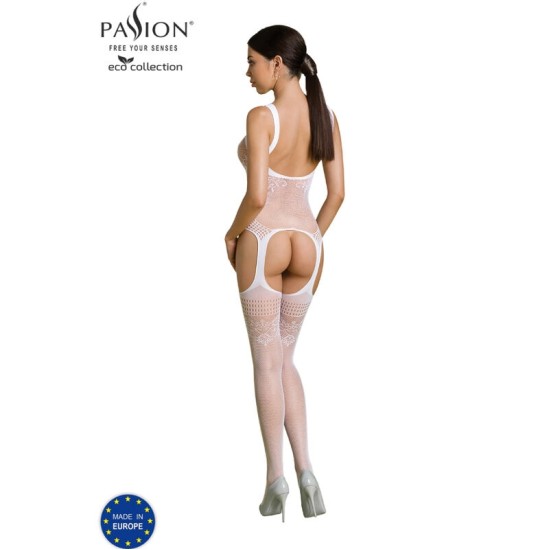 Passion Woman Bodystockings PASSION - ECO COLLECTION ТЕЛЕНЬ-ЧУЛКИ ECO BS008 БЕЛЫЙ