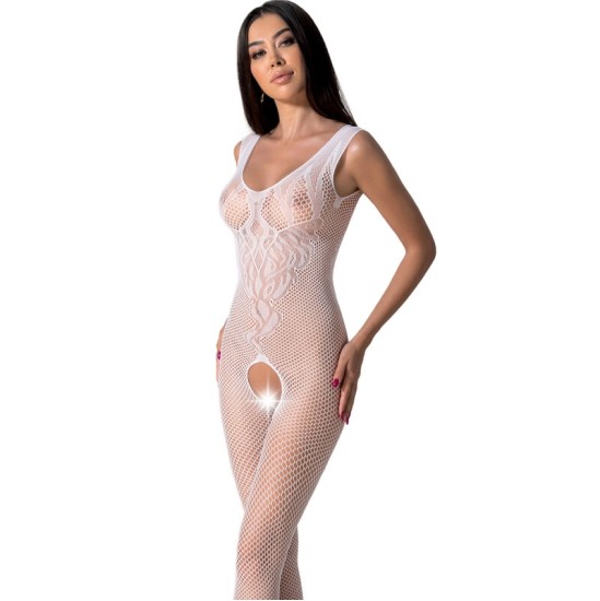 Passion Woman Bodystockings PASSION - BS098 WHITE BODYSSTOCKING VIENAS DYDIS