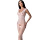 Passion Woman Bodystockings PASSION - BS098 WHITE BODYSSTOCKING VIENAS DYDIS