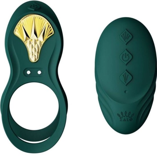 Zalo BAYEK VIBRATING COUPLES RING GREEN