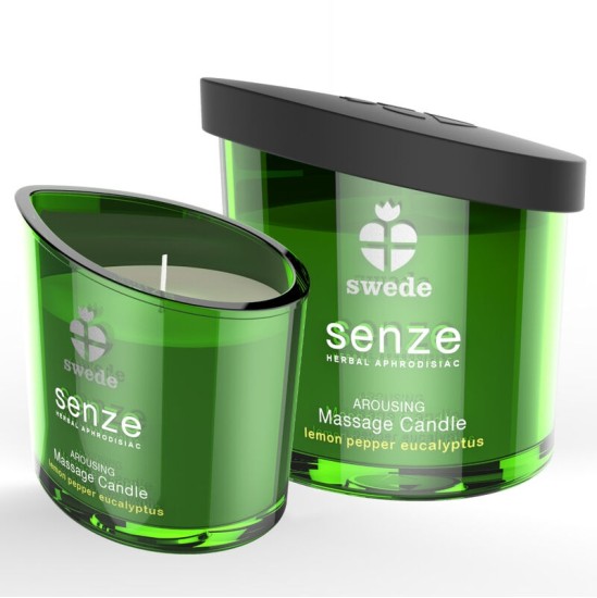 Swede SENZE AROUSING MASSAGE CANDLE - LEMON, PEPPER, EUCALYPTUS