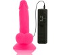 Diversia Elastīgs Vibrējošs Dildo 17 CM - rozā