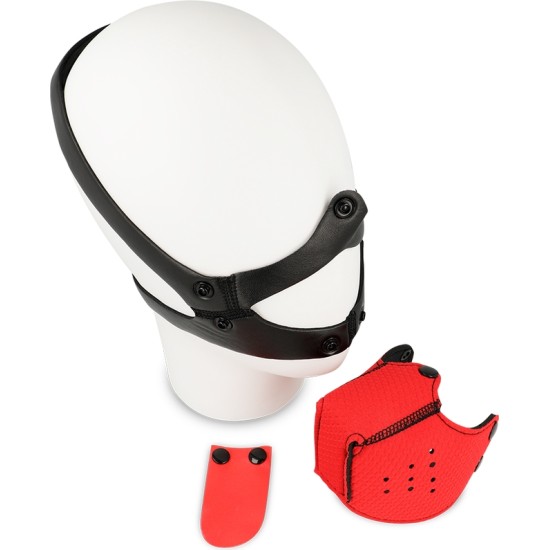 Ohmama Fetish DOG MUZZLE - RED