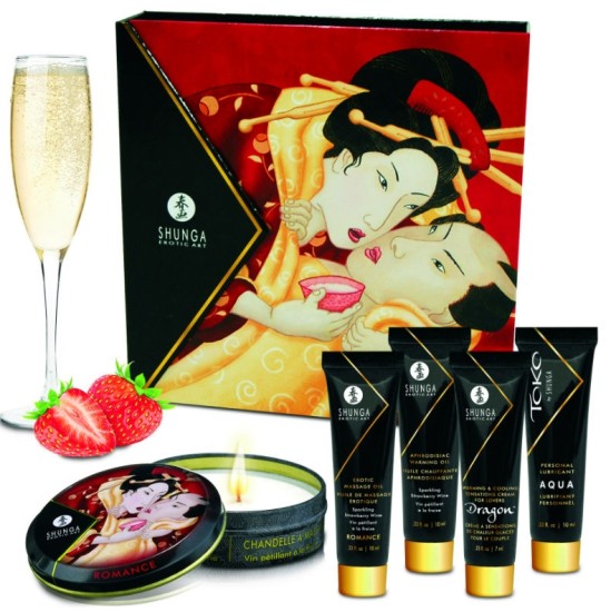 Shunga Kits ИГРИСТОЕ КЛУБНИЧНОЕ ВИНО GEISHA'S SECRETS