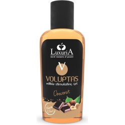 Intimateline Luxuria LUXURIA VOLUPTAS PĀRTIKAS MASĀŽAS GELS SILDĪŠANĀS EFEKTS - ŠOKONRIEKSTS 100 ML