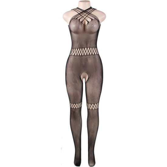 Queen Lingerie MULTISTRAPS SLING HLLOW BODYSTOCKING SL