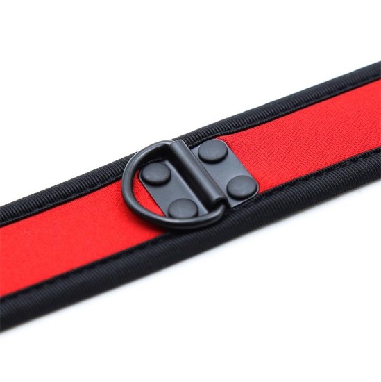 A-Gusto Neoprene Puppy Collar Adjustable Red