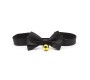 Latetobed Bdsm Line Collar with Bow and Bell 36 cm Size L Black