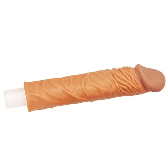 Lovetoy Penis Sleeve Add 2 Pleasure X Tender Brown