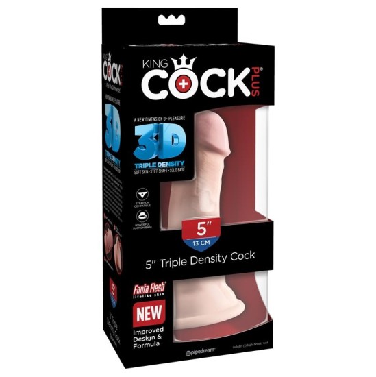 King Cock 3D Тройная плотность Плюс 5 Плоть