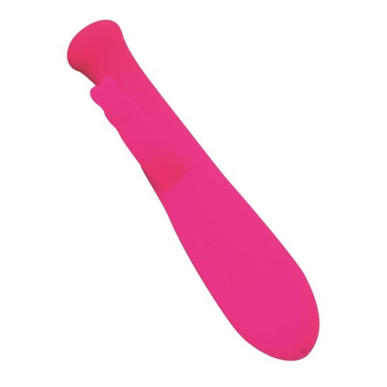 Goodies Cotton G-Spot and Rabbit Vibe USB Silicone Fuchsia