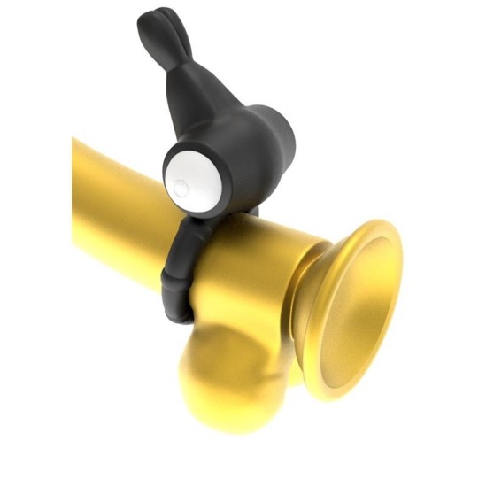 Lovetoy Vibrējošs Cockring Power Clit Black