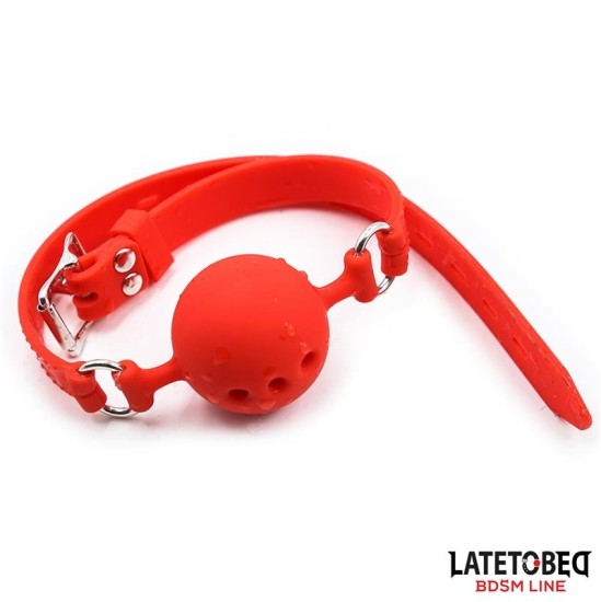 Latetobed Bdsm Line Hingav Silicone Ball Gag S - 4 cm