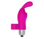 Latetobed Fingyhop Vibrating Bullet with Rabbit Silicone Pink