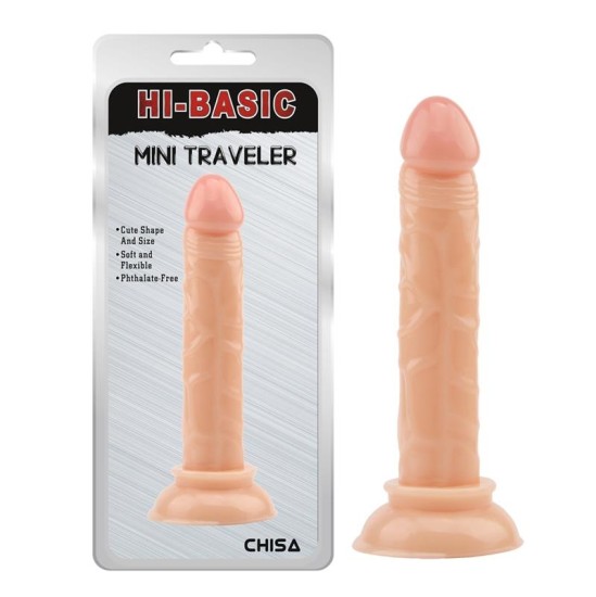 Chisa Dildo Mini Traveller 14 x 2,5 cm Mīkstums