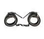 Intoyou Black Shadow Ankle Cuffs Vegan Leather