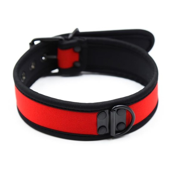 A-Gusto Neoprene Puppy Collar Adjustable Red