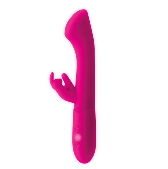 Goodies Хлопок G-Spot и Rabbit Vibe USB Силиконовый цвет цвета фуксии