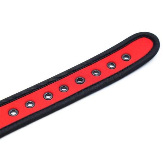 A-Gusto Neoprene Puppy Collar Adjustable Red