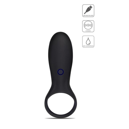 Lovetoy Penio žiedas iJoy Stamina Ring USB juodas