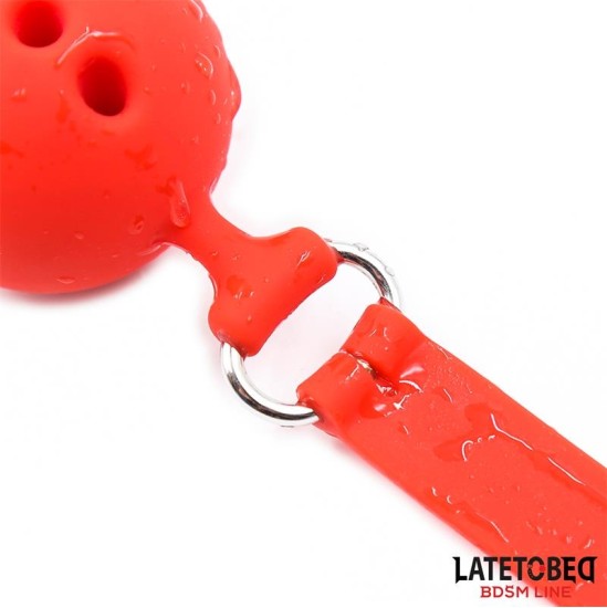 Latetobed Bdsm Line Breathable Silicone Ball Gag S - 4 cm