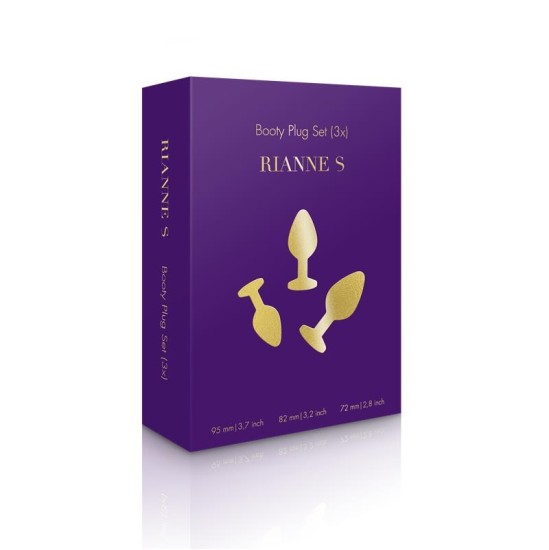 Rianne S RS - Soiree - Booty Plug Original Set 3x Black