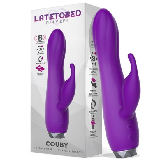 Latetobed Couby silikona truša violets vibrators