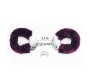 Lovetoy Furry Metal Handcuffs Purple