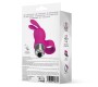 Latetobed Fingyhop Vibrating Bullet with Rabbit Silicone Pink