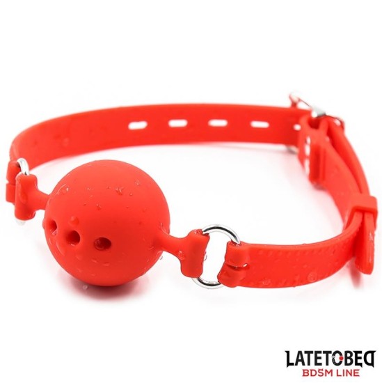 Latetobed Bdsm Line Breathable Silicone Ball Gag S - 4 cm