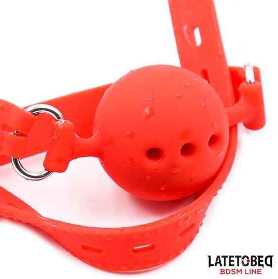 Latetobed Bdsm Line Elpojošs Silikona Ball Gag S - 4 cm