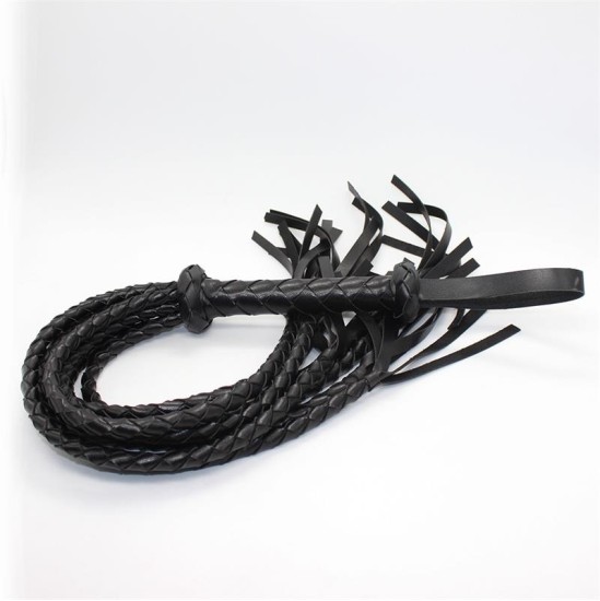 Latetobed Bdsm Line Punutud Flogger 75 cm Must