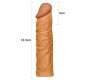 Lovetoy Penis Sleeve Add 2 Pleasure X Tender Brown