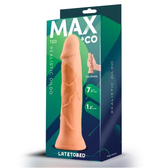 Max & Co Ted Realistic Dildo 7.1 Flesh