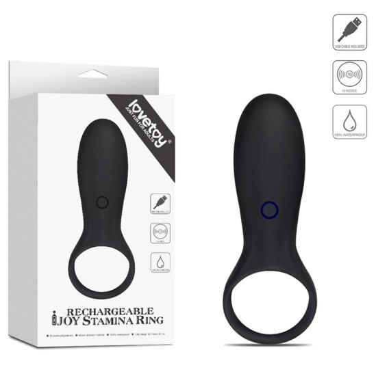 Lovetoy Penis Ring iJoy Stamina Ring USB Black