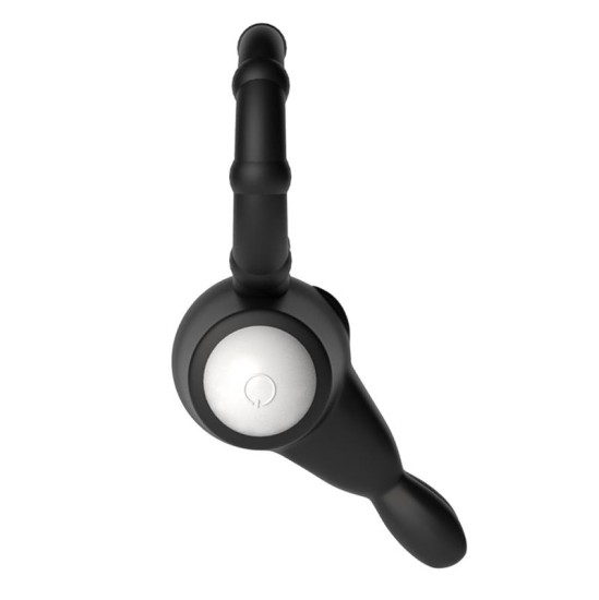 Lovetoy Vibrējošs Cockring Power Clit Black