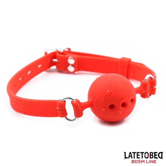 Latetobed Bdsm Line Elpojošs Silikona Ball Gag S - 4 cm