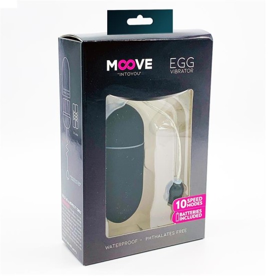 Moove Vibrating Egg 10 Functions Black