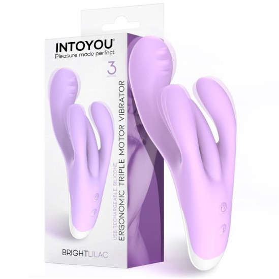 Intoyou Brightlilac Vibe Triple Motor Ergonomisks USB silikons