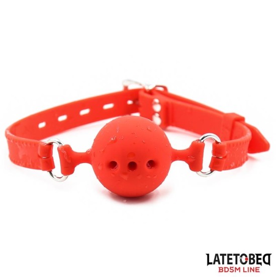 Latetobed Bdsm Line Breathable Silicone Ball Gag S - 4 cm